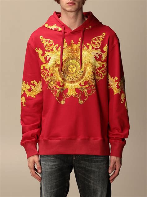 versace sweatshirt red|versace sweatshirt cheap.